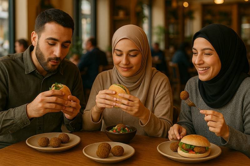 أقرب مطعم فلافل من موقعي